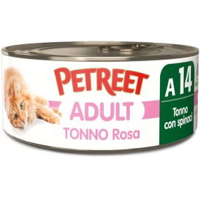 Petreet Cat Adult Tonno Rosa con Spinaci 70gr