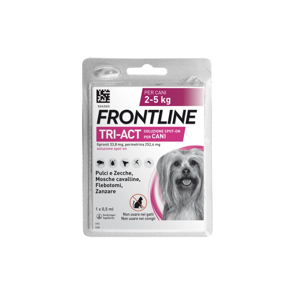 Frontline Tri-Act per cani da 2 a 5 kg
