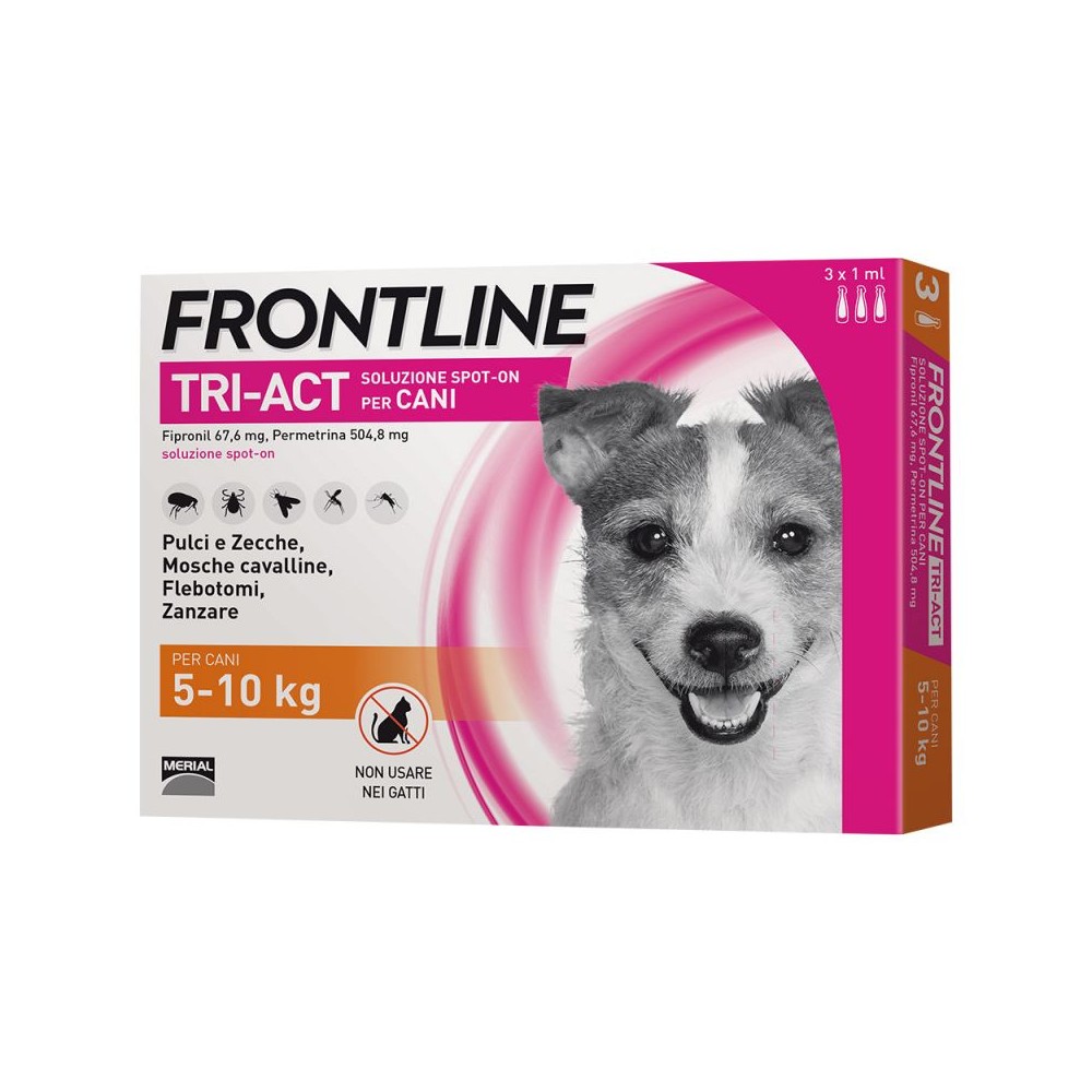 Frontline Tri-Act per cani da 5 a 10 kg di peso