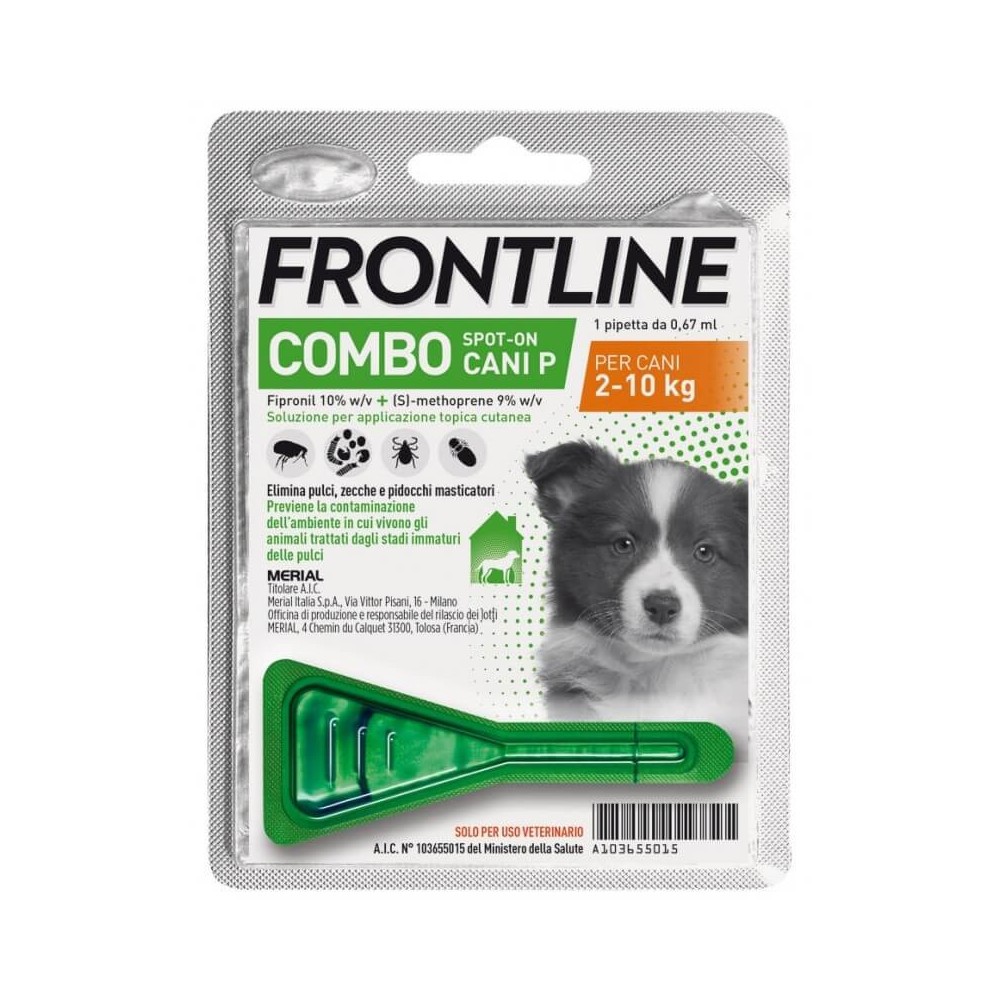 Antiparassitario per cani Frontline Combo 2- 10kg di peso