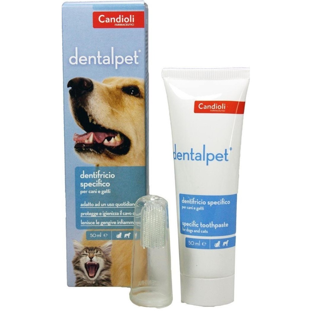 Dentifricio specifico per cani e gatti DentalPet dentifricio 50 ml