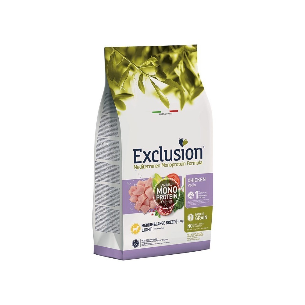 Exclusion Monoprotein Light Cani Adulti