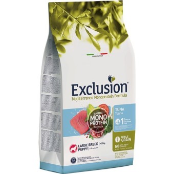 Exclusion Monoprotein Cani Puppy Large Breed tonno 12 kg
