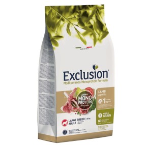 Exclusion Monoprotein Cani Adulti Large Breed agnello 12 kg