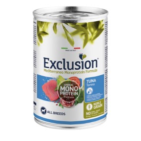 Exclusion Monoprotein paté Cani Adulti All Breeds tonno 400 gr