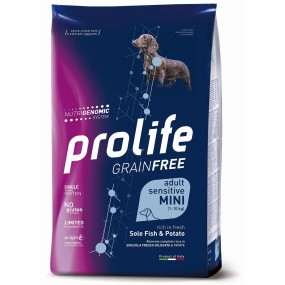 Prolife Grain Free mangime secco Cani Adulti Mini sogliola e patate 2 kg