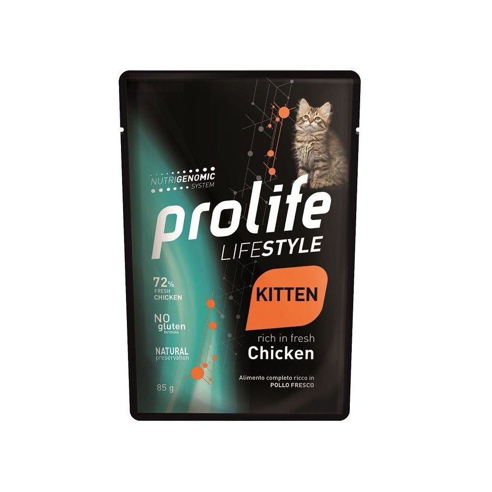 Prolife Lifestyle mangime umido Gattini Kitten pollo