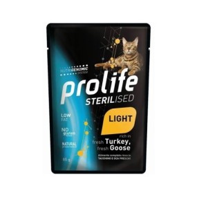 Prolife Sterilised Light mangime umido Gatti tacchino e oca 85 gr