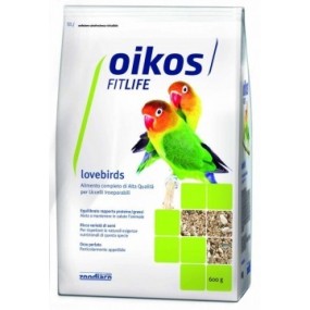 Oikos Fitlife Lovebird mangime per uccelli inseparabili 600 gr