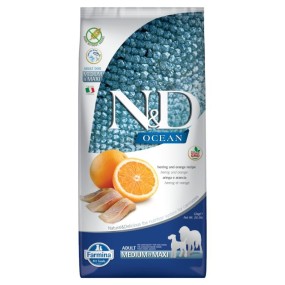 Farmina N&D Ocean mangime secco Adult Medium Maxi aringa e arancia