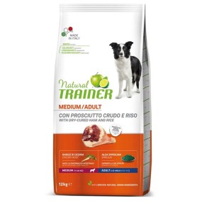 Natural Trainer Mantenimento mangime secco Cani Adult medium prosciutto crudo e riso