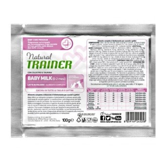 Natural Trainer Baby Milk latte in polvere Cuccioli cane gatto 100 gr