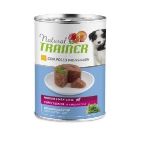 Natural Trainer Mantenimento umido Cani Puppy & Junior medium & maxi pollo 400 gr