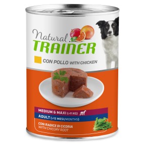 Natural Trainer Mantenimento umido Cani Adult medium & maxi pollo 400 gr