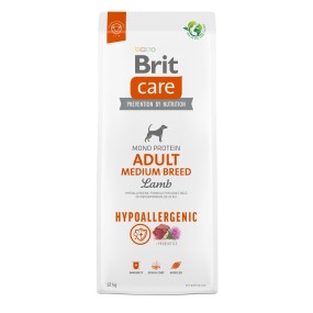Brit Care Cane Hypoallergenic Adult Medium Breed Agnello e Riso crocchette