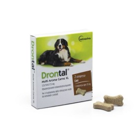 Sverminante Vetoquinol Drontal Multi Aroma Carne XL per Cani