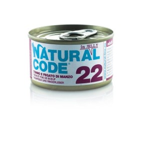 Natural Code Scatoletta 22 Tonno e Fegato di Manzo per Gatti Adulti 85gr