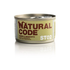 Natural Code Scatoletta ST02 Tonno e Amaranto per Gatti Adulti Sterilizzati 85gr
