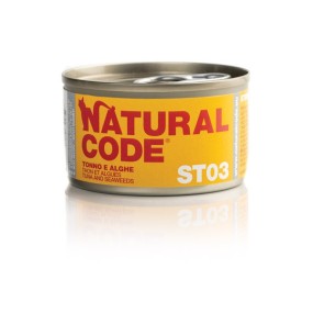 Natural Code Scatoletta ST03 Tonno e Alghe per Gatti Adulti Sterilizzati 85gr