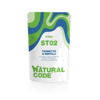 Natural Code Bustina ST02 Tonnetto e Mirtilli per Gatti Sterilizzati 70gr