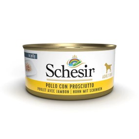 Schesir Jelly Adult Pollo con Prosciutto Scatoletta per Cani Adulti 150gr