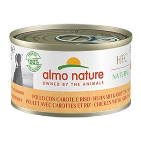 Nature Scatoletta HFC Natural gusto Pollo con Carote e Riso per Cani Adulti 95gr