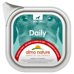 Almo Nature Daily Vaschetta gusto Manzo e Patate per Cani Adulti