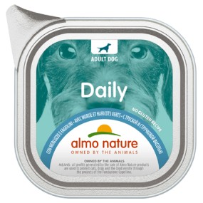 Almo Nature Daily Vaschetta gusto Merluzzo e Fagiolini per Cani Adulti