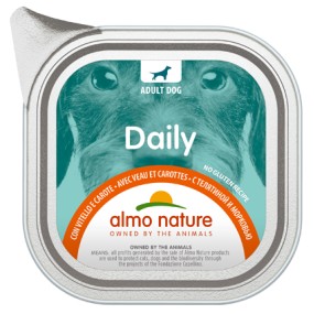 Almo Nature Daily Vaschetta gusto Vitello e Carote per Cani Adulti