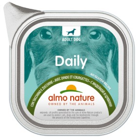 Almo Nature Daily Vaschetta gusto Tacchino e Zucchine per Cani Adulti