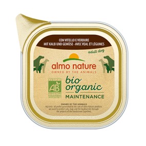 Almo Nature Bio Organic Maintenance Vaschetta gusto Vitello e Verdure per Cani Adulti